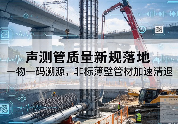 稻城声测管质量新规落地，一物一码溯源，非标薄壁管材加速清退